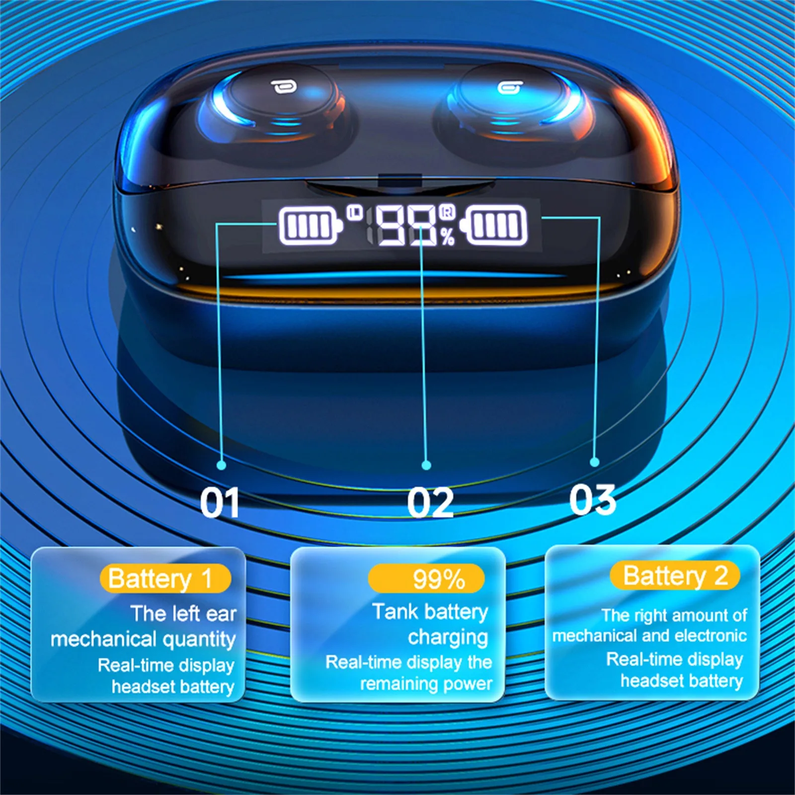 M-u8 беспроводные наушники Tws Bluetooth спортивные водонепроницаемые мини-наушники Hifi