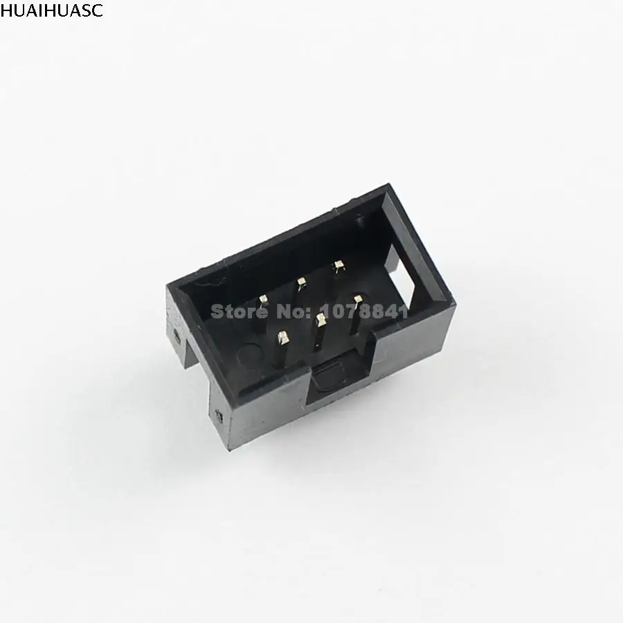 100 шт. 2 54 мм шаг 2x3 Pin 6 прямой мужской окутанный PCB Заголовка коробки разъем IDC |