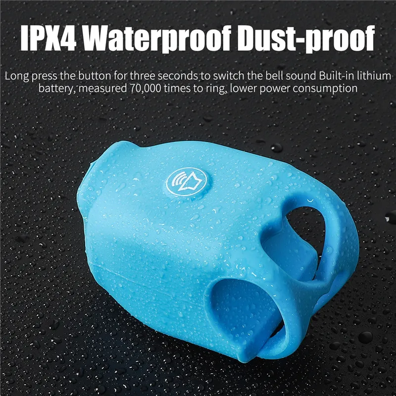 WEST BIKING 120 дБ велосипедный Электрический колокольчик Рога Кольцо для велосипеда