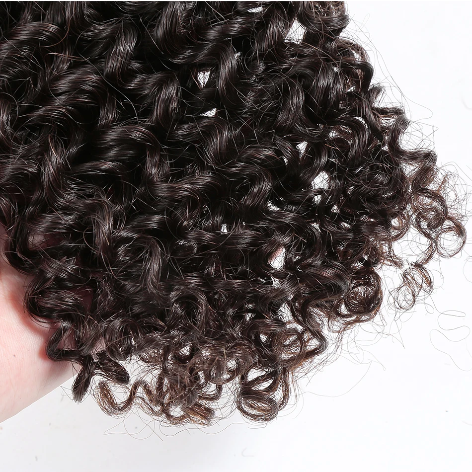 8-30 дюймов бразильские волосы волнистые кудрявые человеческие 8A пряди с кружевом