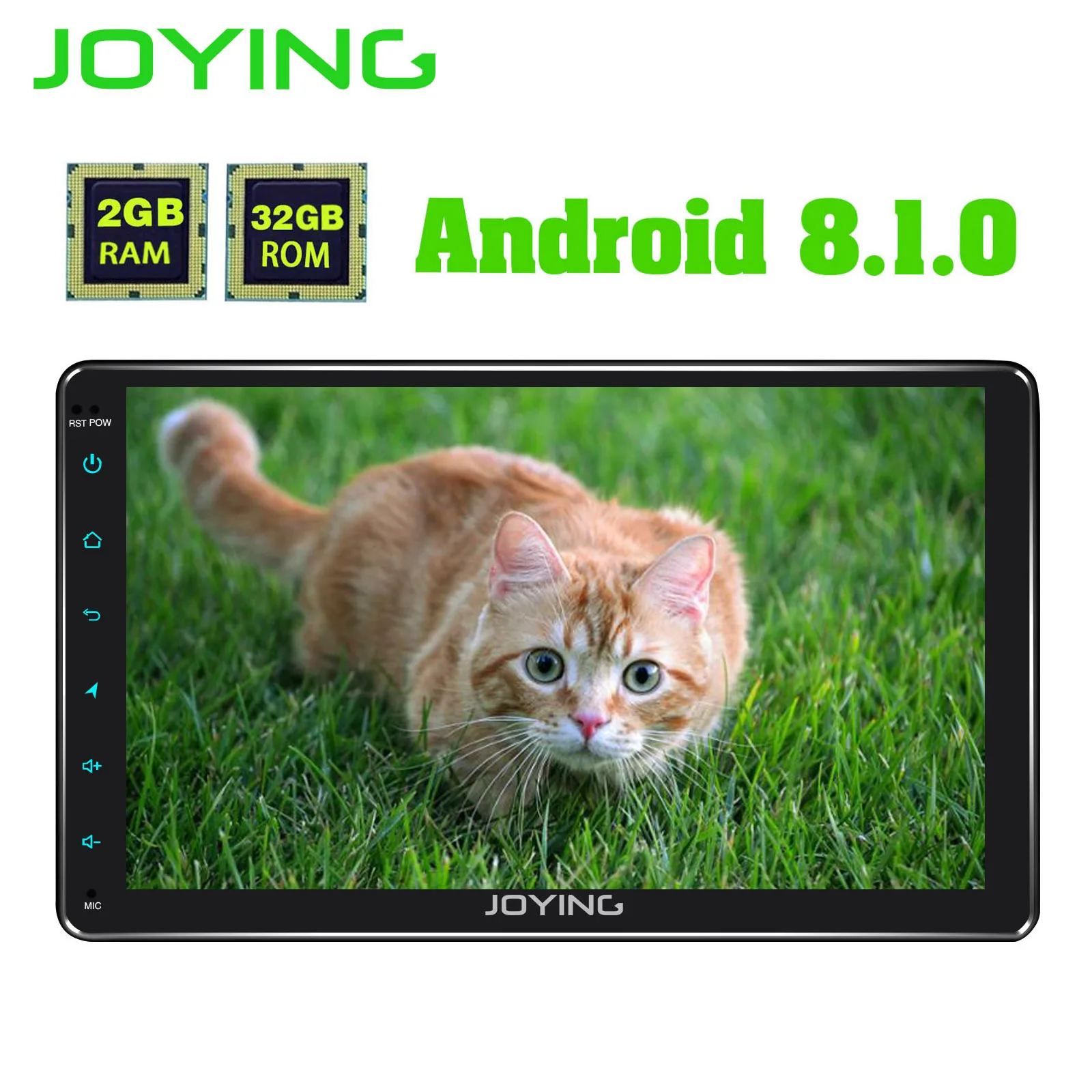 JOYING 9 ''1 din автомагнитола 2 Гб ОЗУ 32 Гб ПЗУ Android 8,1 Восьмиядерный Универсальный головное устройство gps система с DSP поддержкой Mirror Link Wifi