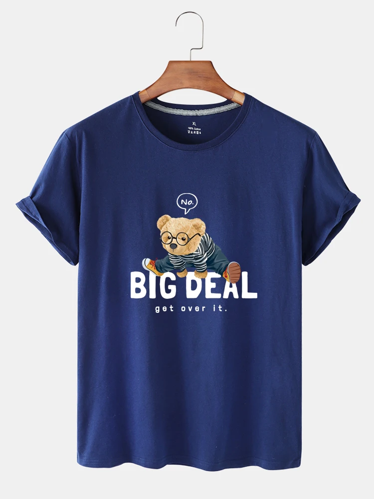 

KAIXIAZ New Arrival Fit Personality Cute Cartoon Bear Printing Retro Fitness Short Sleeve Casual Tshirt For Woman
