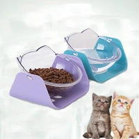 dog cat 15 degree adjustable feed bowl waterer feeding food pet dog dish feeders tableware adjustable pet feeder bowl