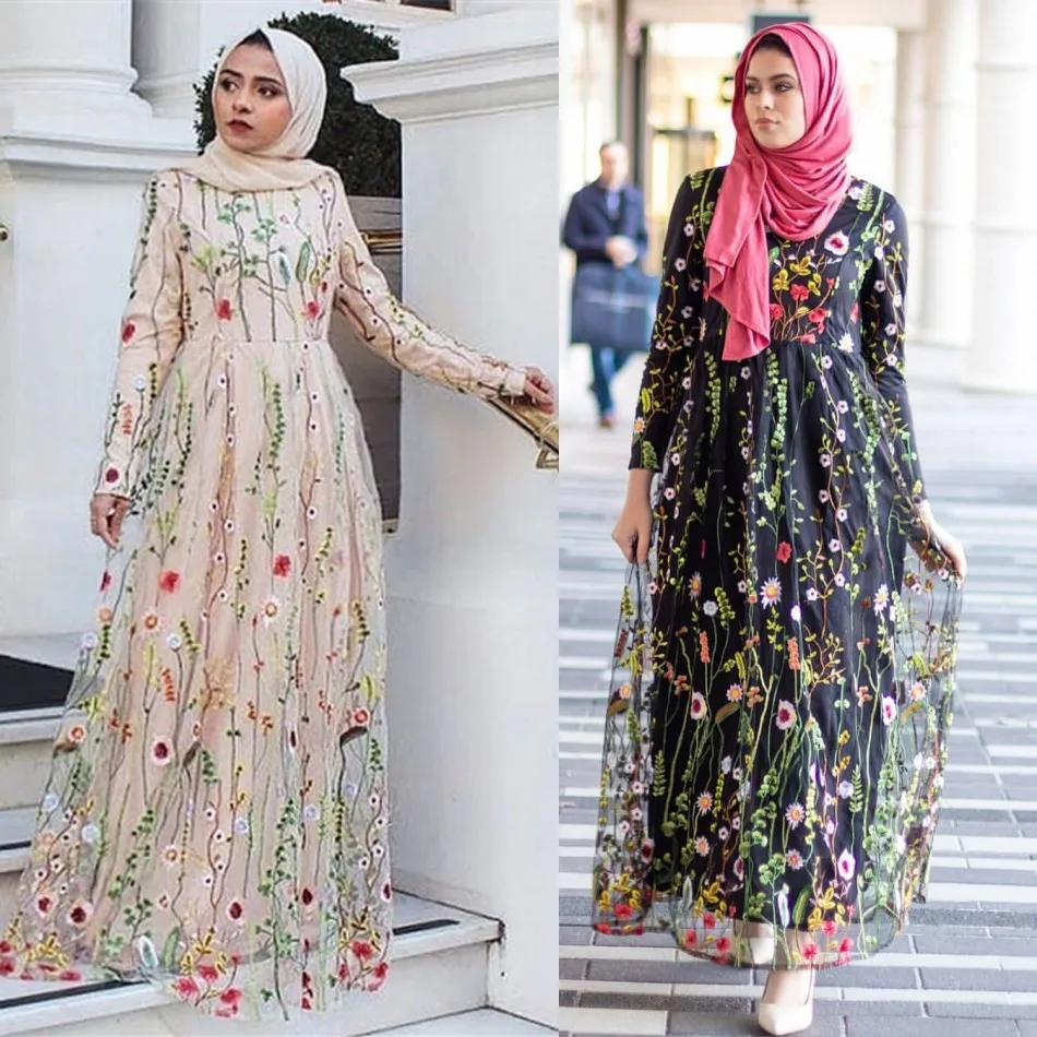 Dromiya мусульманское платье абайя Дубай элегантное модное кружевное женское с