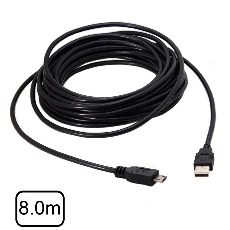 

8m Micro USB 5Pin to USB 2.0 Male Data Cable for Tablet & Cell Phone & Camera