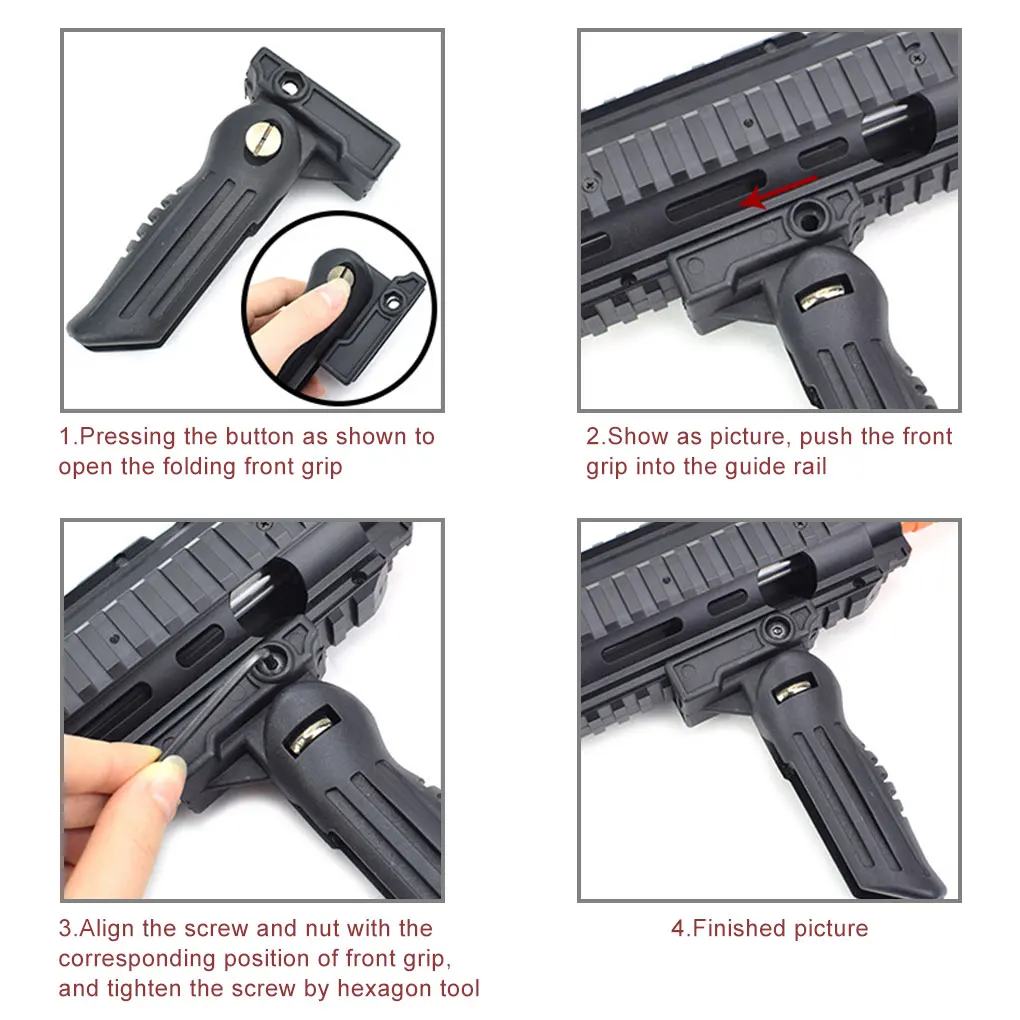 Охотничий инструмент для АК Передняя рукоятка Нескользящая Складная утка