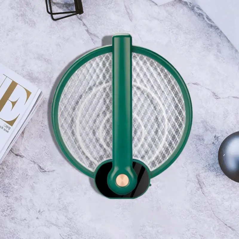 

New folding electric mosquito swatter with portable rechargeable purple light mosquito trap handheld electric mosquito swatter