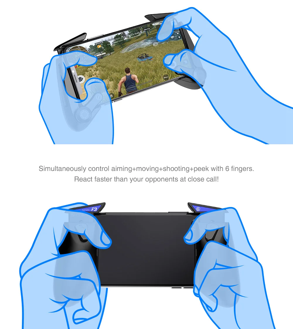 Геймпад GameSir F3 Plus Pubg проводящий джойстик AirFlash с кнопками ответа игровой