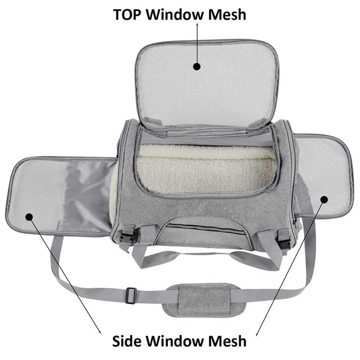 

Dog Carrier Travel Car Seat Pet Carriers Portable Backpack Breathable Cat Cage Breathable Small Dog Travel Bag Airplane Approved