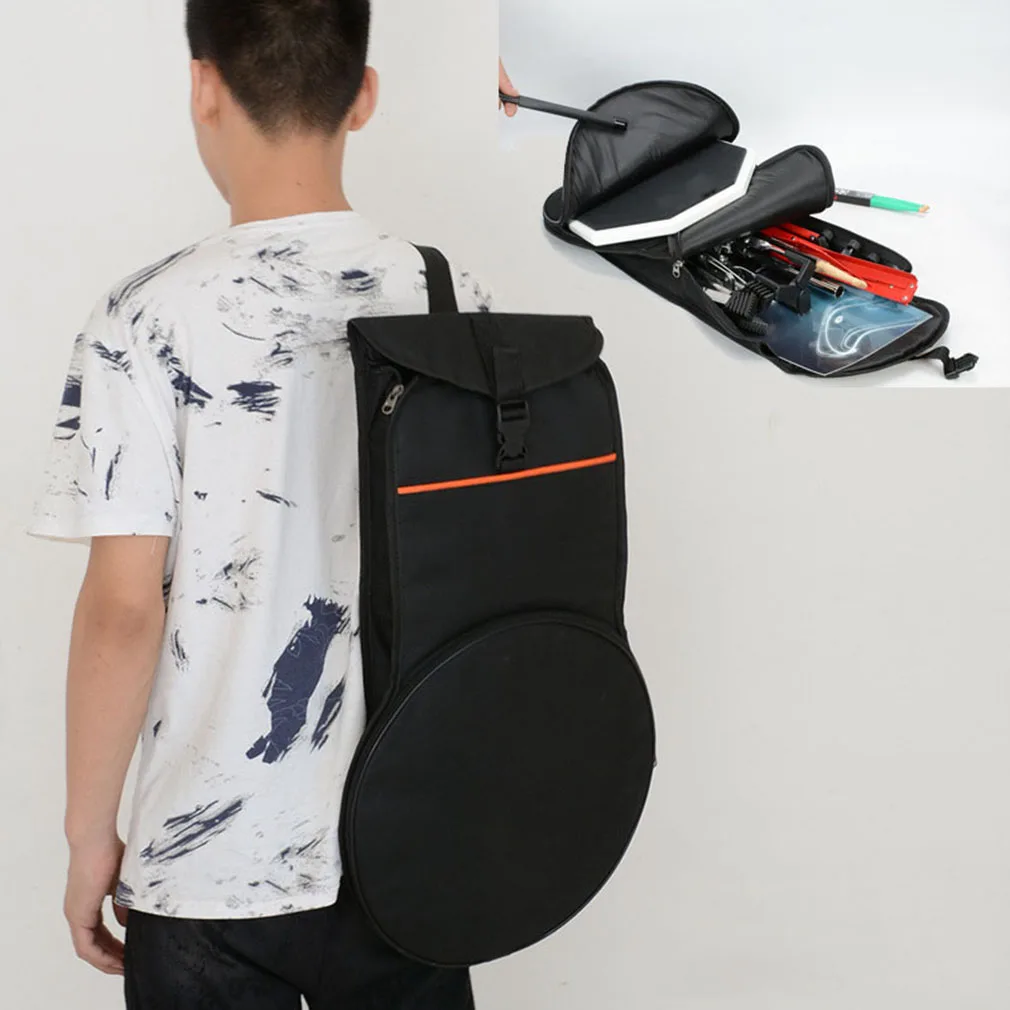 

Черная Толстая сумка для барабана из ткани Оксфорд, портативная барабанная палочка, палочка, простыня, музыкальная тренировочная панель, пе...