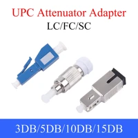 1pcs scfclc upc fiber optic attenuator single mode fiber optic male to female connector 3db5db10db15db adapter