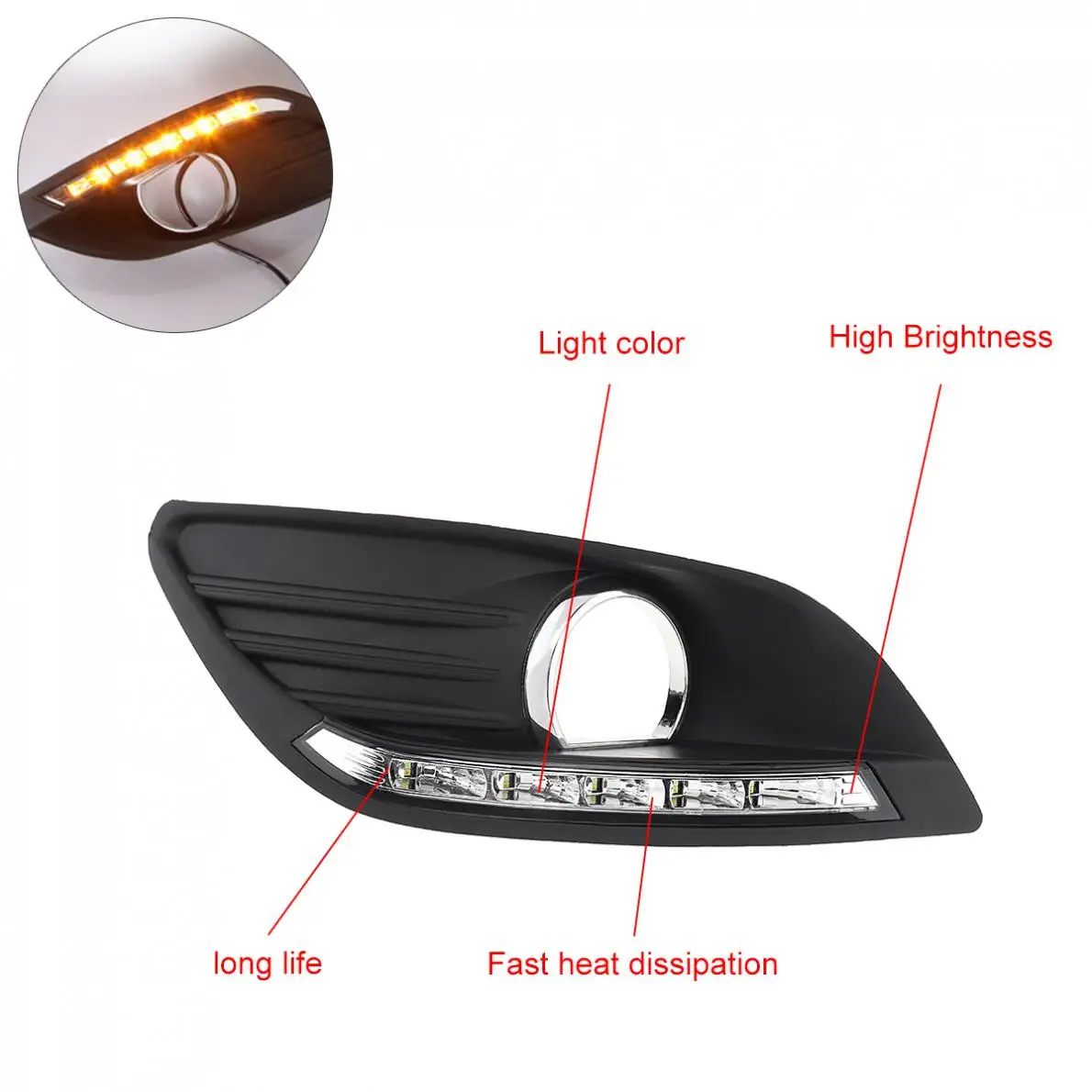 2 шт. белый светильник высокая яркость водонепроницаемый два и три отделения