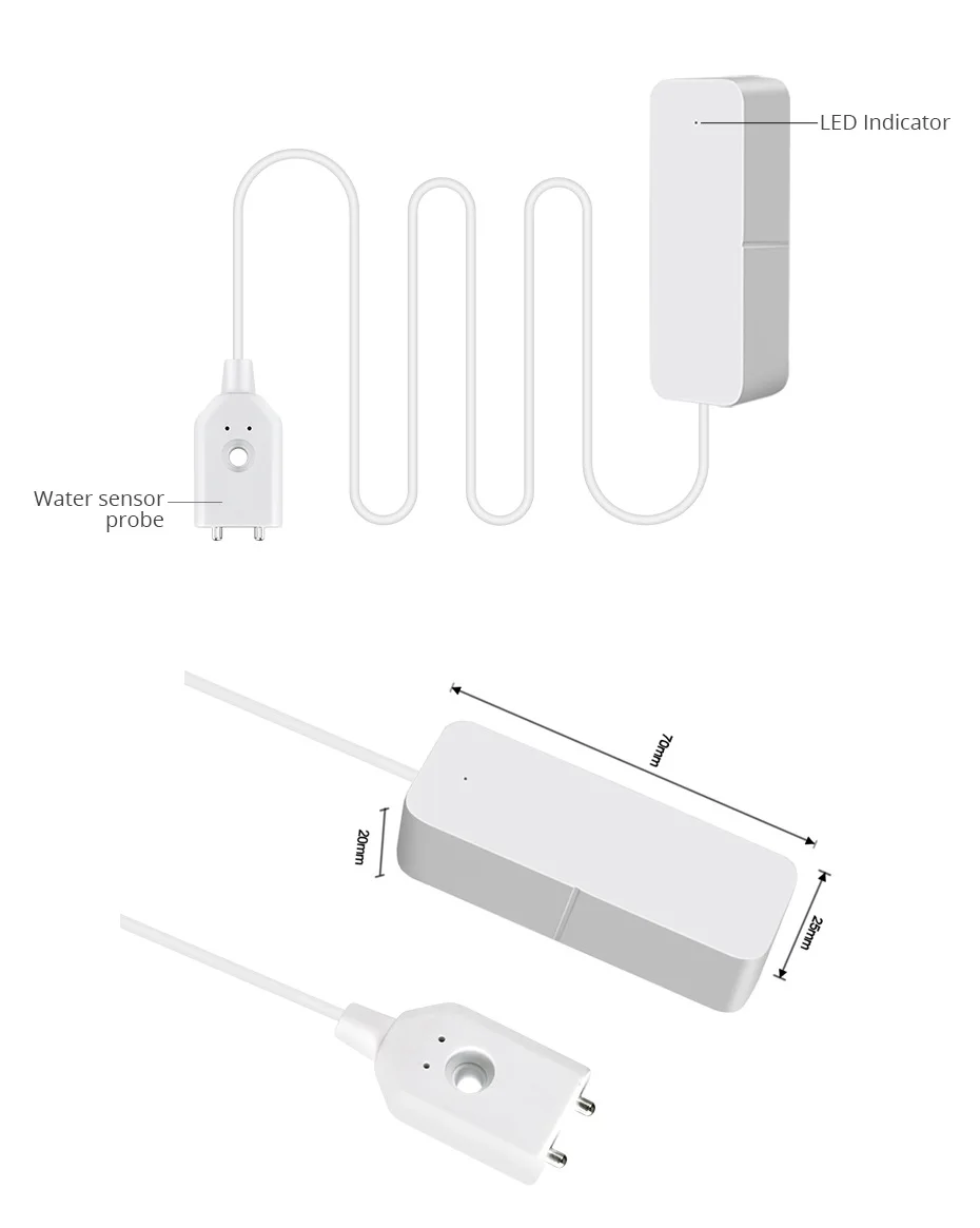 

Tuya Home Alarm Water Leakage Alarm Independent WIFI Water Leak Sensor Detector Flood Alert Overflow Security Alarm System