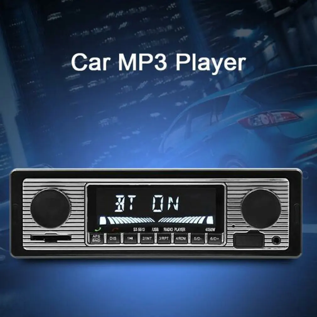 Автомобильный беспроводной Мультимедийный MP3-плеер в стиле ретро с поддержкой