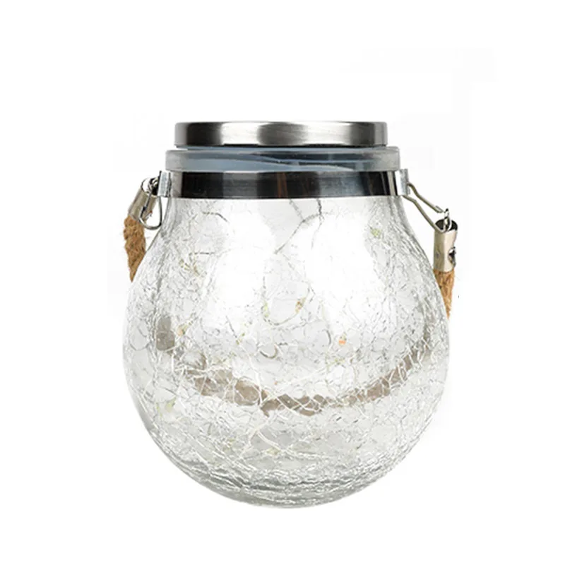 

Solar sensor light courtyard garden yard villa night light outdoor decoration landscape glass crack light glass ball decoration