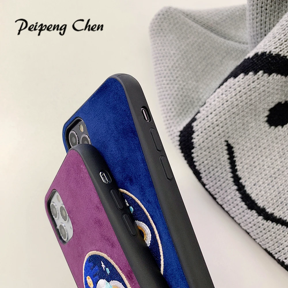 Силиконовый мягкий чехол Ponoe для Apple iPhone 11 Pro XS Max XR X 7 8 6 S Plus кожаный с узором