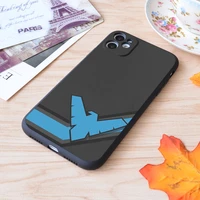 nightwing accessory design print soft silicone matt case for apple iphone case