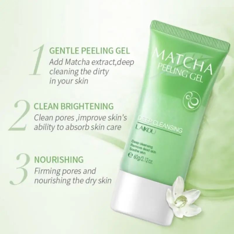 

Matcha Exfoliating Peeling Gel Facial Scrub Moisturizing Whitening Repair Face Cream Skin Care