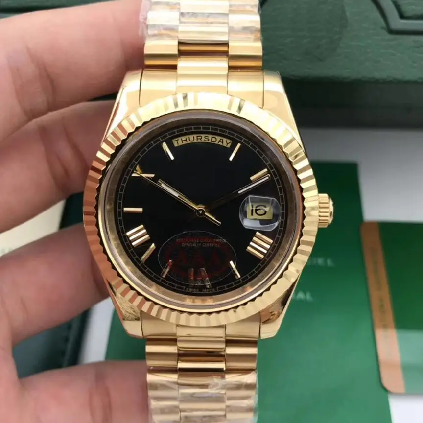 

2021 new models Luxury AAA Men Watch Waterproof Automatic Mechanical gold Steel Sapphire daydaty 41mm Automatic