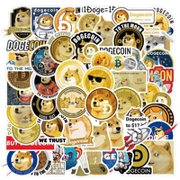 103050pcs bitcoin dogecoin stickers pack virtual currency graffiti decal sticker for laptop notebook guitar motorcycle bike