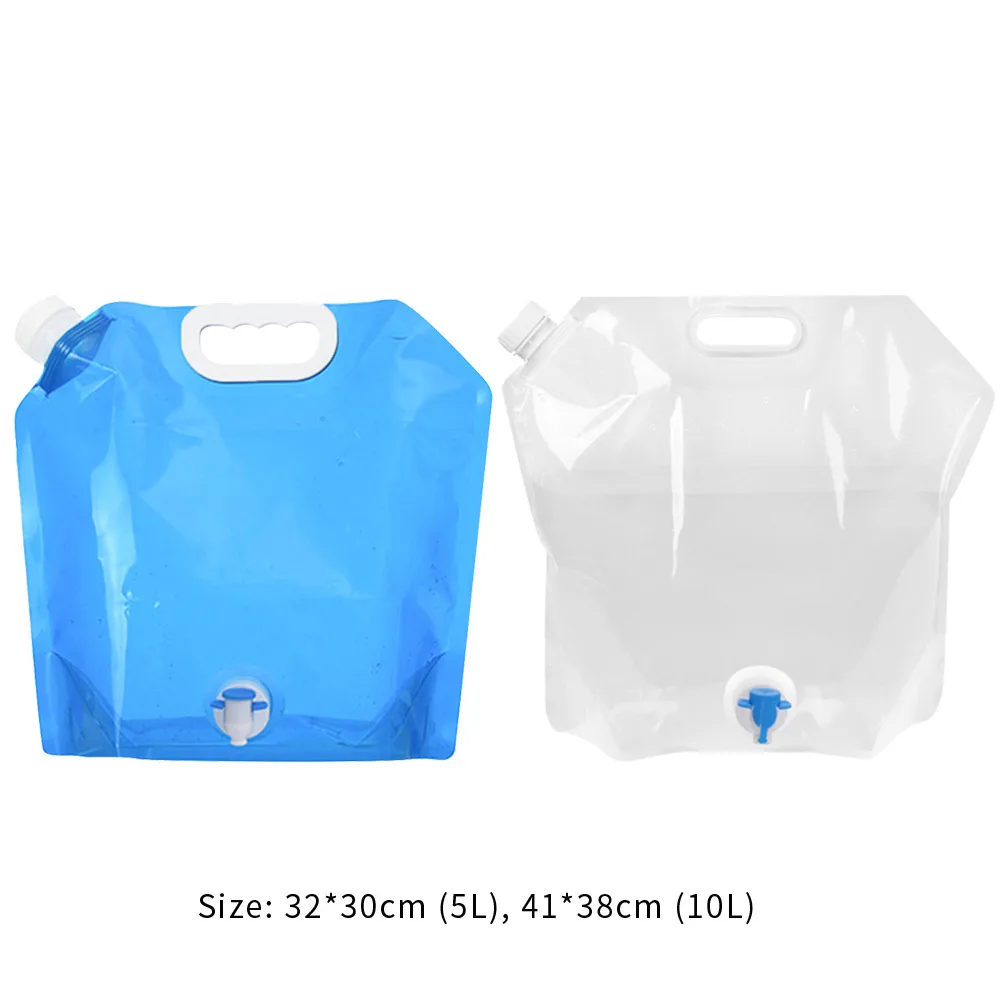 

5L/10L Outdoor Water Bags Foldable Portable Drinking Camp Cooking Picnic BBQ Water Container Bag Car Carrier Water Tank
