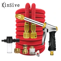 garden hose set with metal spray gun expandable magic watering hose high pressure car wash hose hidrolavadora garden accessories