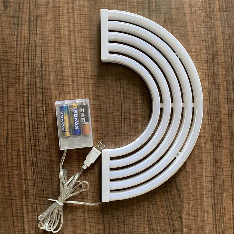 

Cute Neon Rainbow Neon Sign Signs Led Lighting Art Decorative Lights Wall Decor For Party Kids Home Decor Bulb Wall Table Lamp