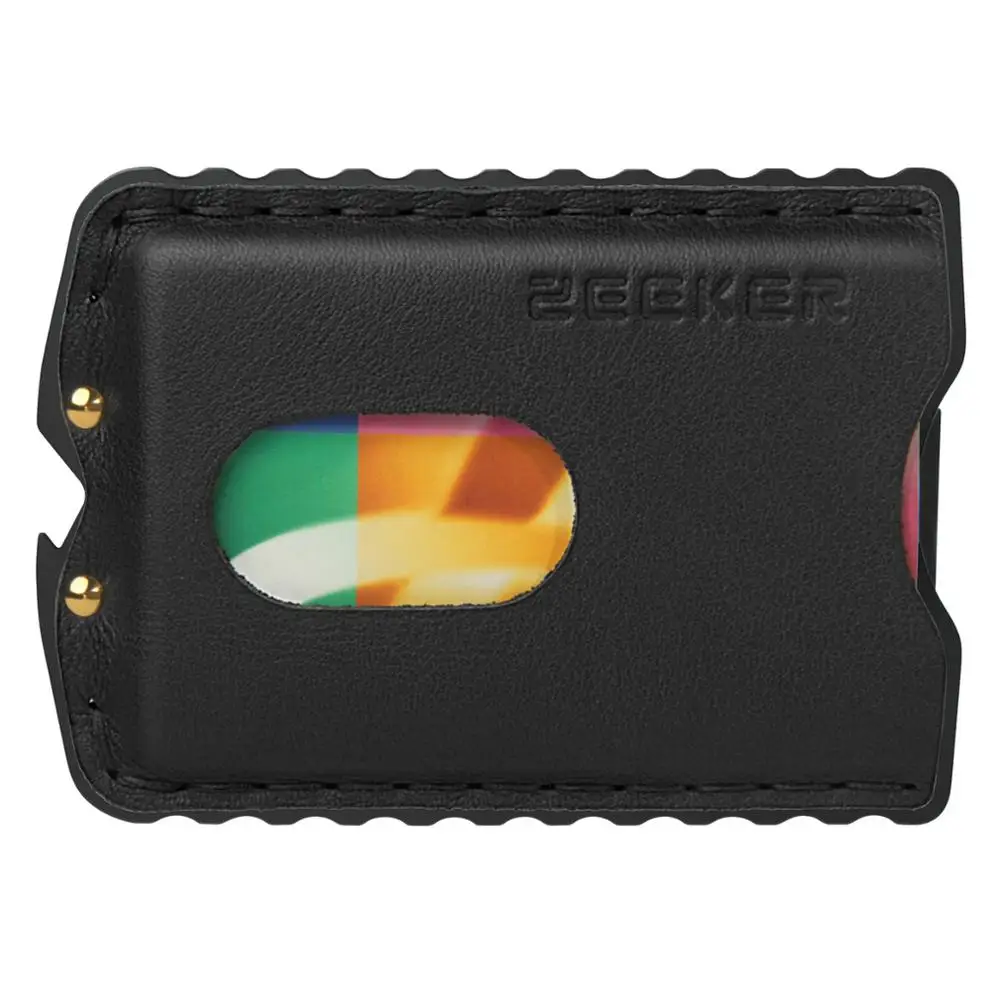 black black ZEEKER бумажник передний карман кошелек RFID Блокировка держатель кредитной карты минималистичный кошелек с кожей для мужчин - Цвет: black black