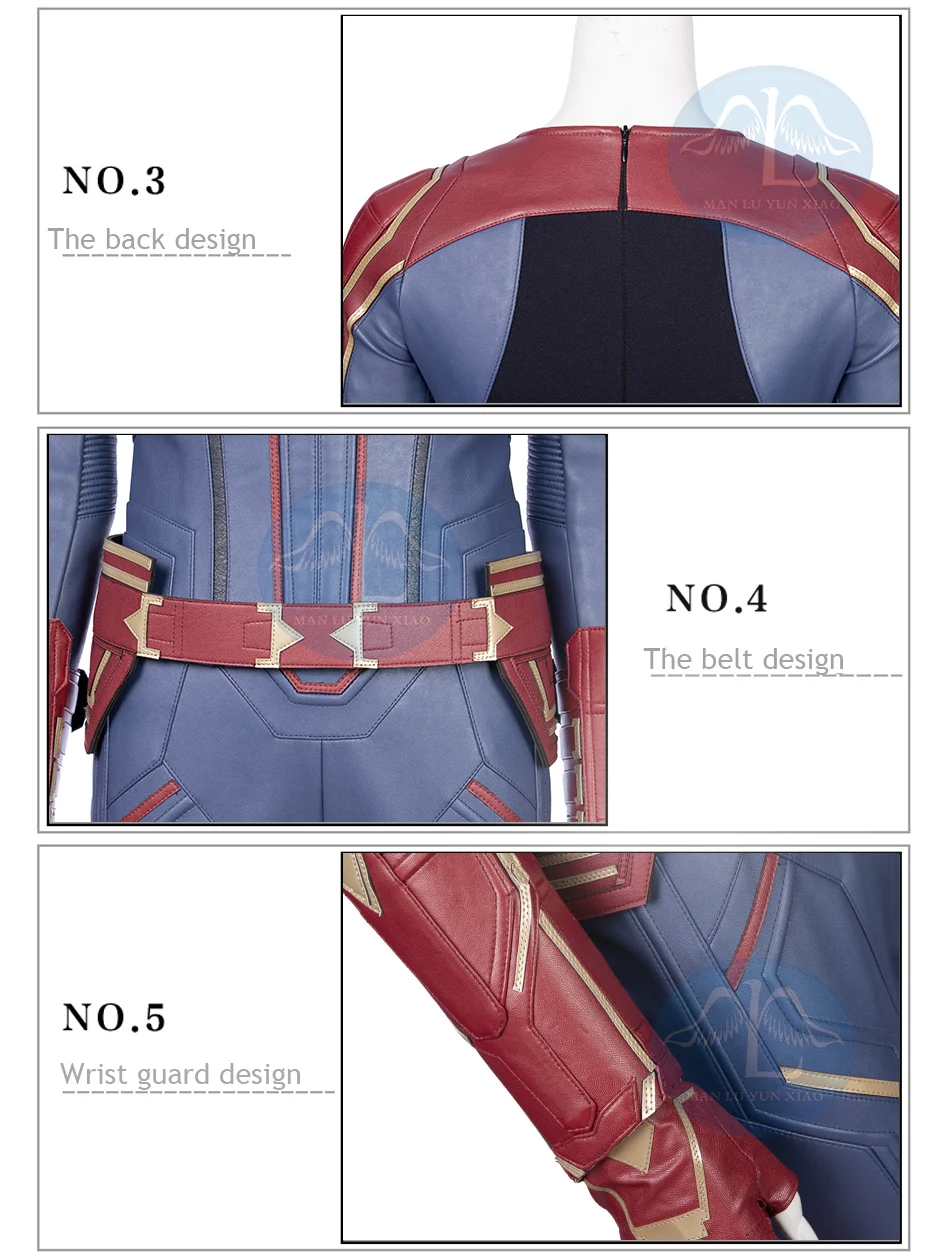 Капитан Костюм Марвел MS Marvel Carol Danvers Косплей кожаный комбинезон для взрослых женщин Хэллоуин вечерние hollowen наряд на заказ