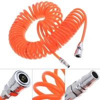 toro 9m 5 x 8mm pu flexible recoil hose spring tube pneumatic tool accessories with fast interface for compressor air tool