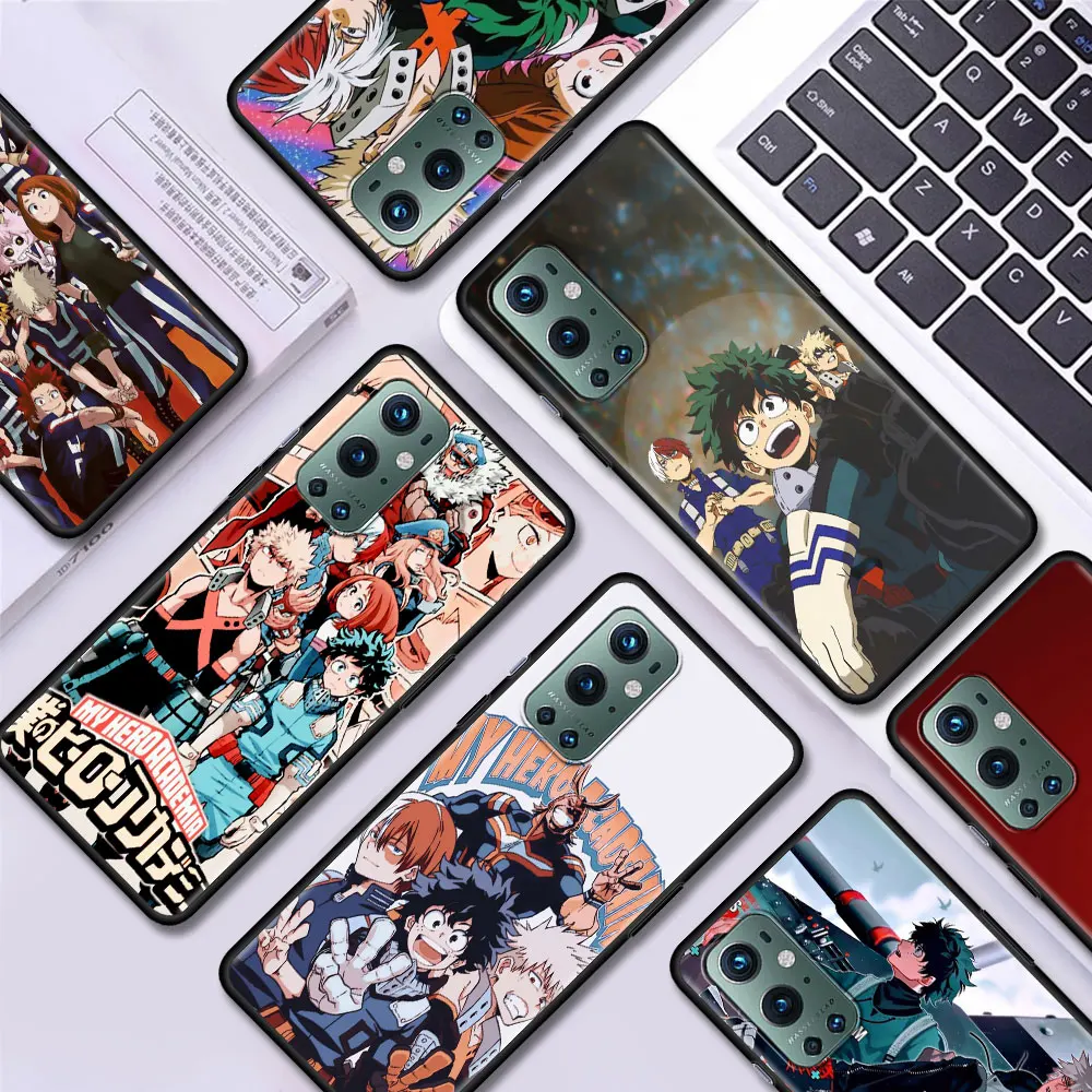 

My Hero Academy Anime Case for Oneplus 8T 8 7 7T 9 Pro Nord N10 N100 9R 5G Case TPU Black Mobile Phone Shell Soft Cover