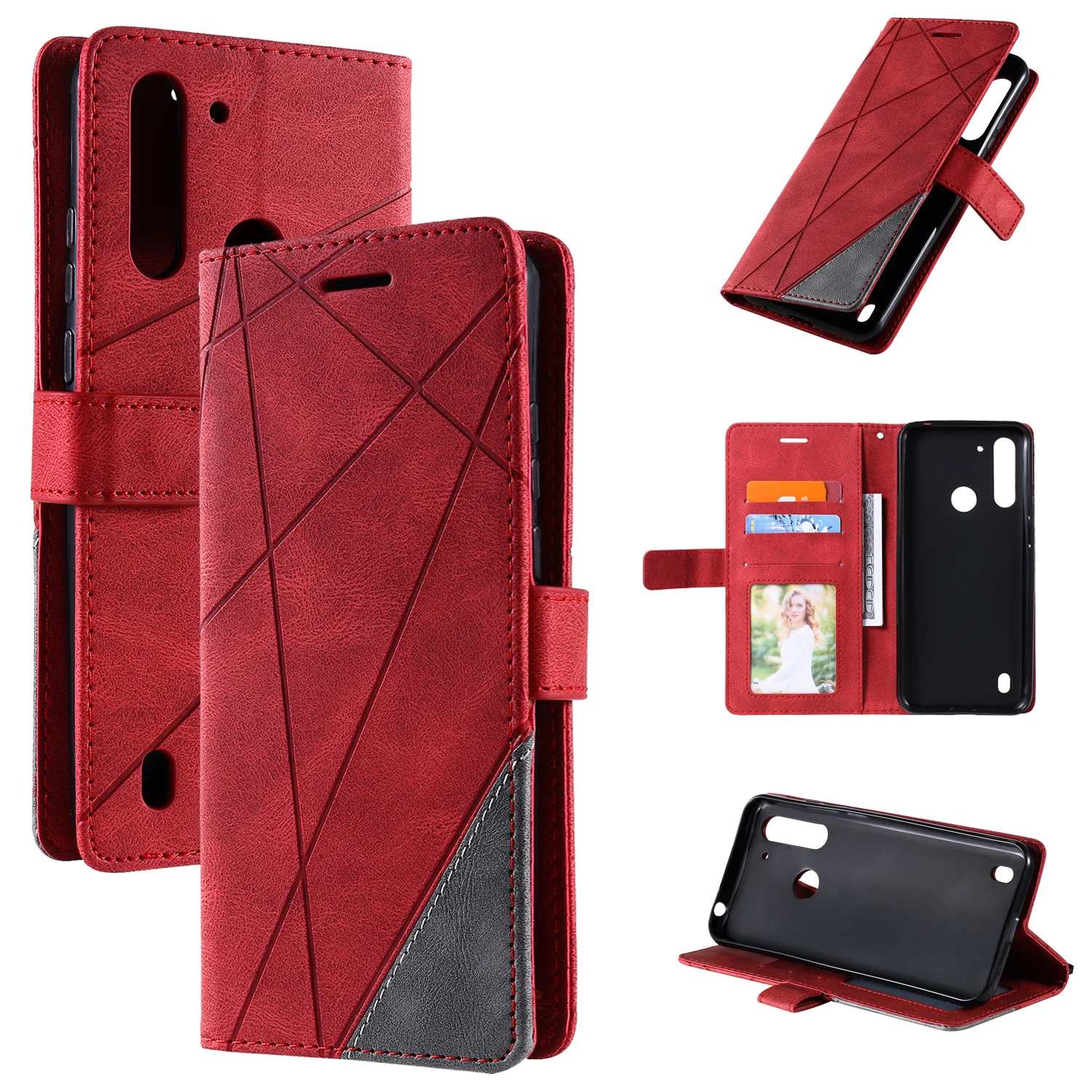 magnetic flip wallet case for moto g power 2021 e7 plus e6s e 2020 g8 power lite g9 play g10 g30 g50 g60 edge s one fusion cover free global shipping