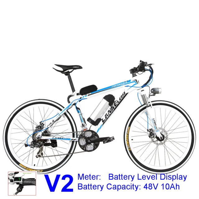 48V 10AH 21 скоростной электровелосипед двухколесный Электрический велосипед 26 дюймов* 1,95 мощный Электрический горный велосипед для взрослых - Цвет: 48V 10AH