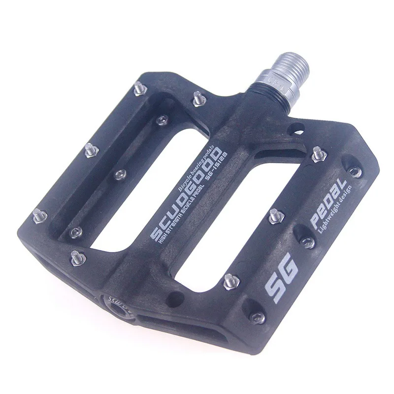 Nylon Fiber Ultra-light pedal Mountain Bike Bicycle Pedals 4 Colors Big Foot Road Bearing Parts | Спорт и развлечения