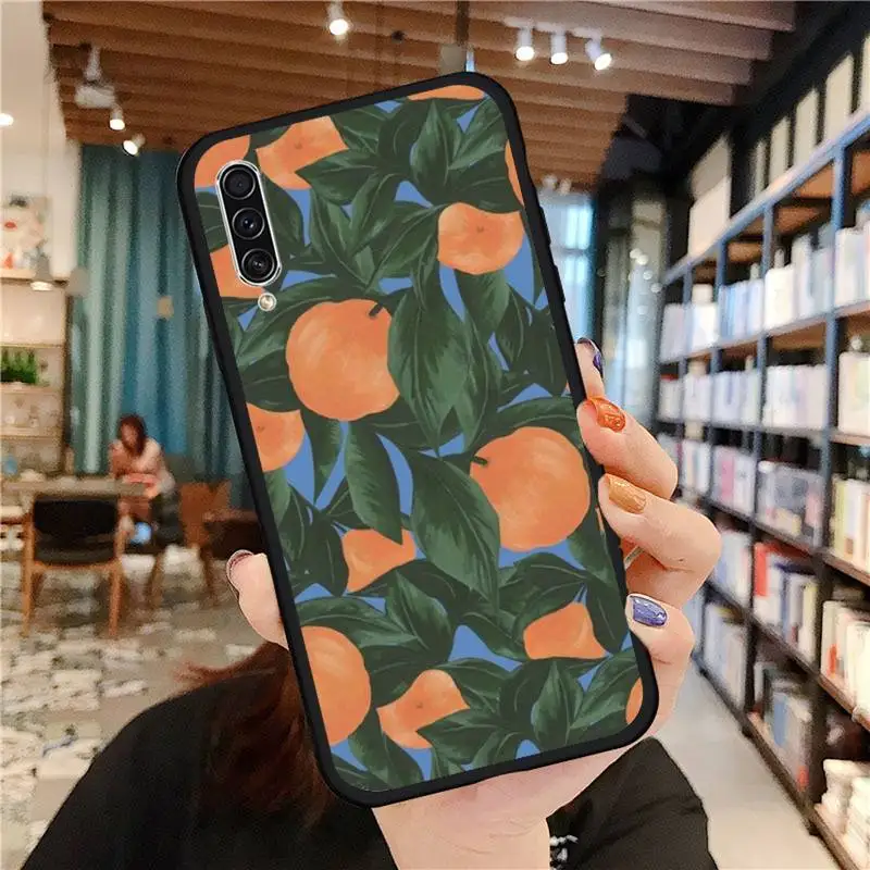 

Summer fruit lemon peach pomegranate Phone Case For Samsung galaxy A S note 10 7 8 9 20 30 31 40 50 51 70 71 21 s ultra plus