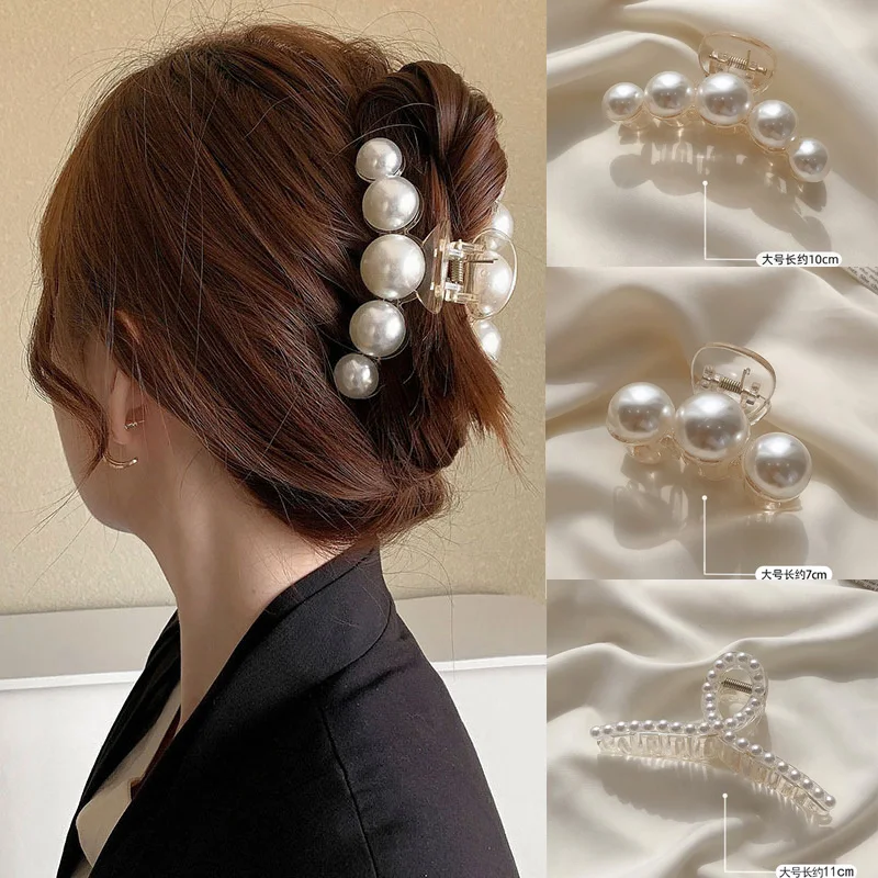 

MueRaa, большой жемчуг, женские блестящие заколки для волос, заколки для волос в корейском стиле, элегантные аксессуары для волос, модные голов...