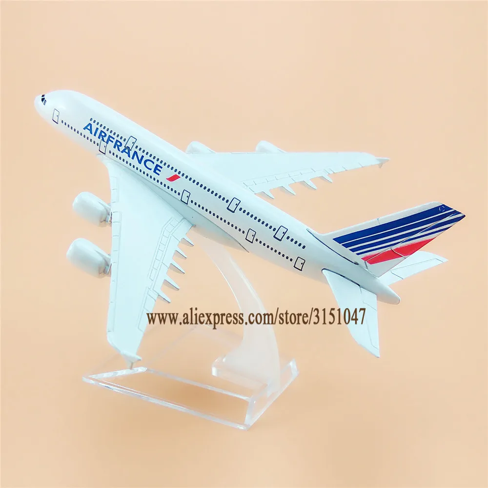 Модель самолета из металлического сплава 16 см A380|Вертолеты самолеты корабли