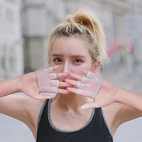 yoga gloves four finger sweat absorption breathable women fingerless half finger non slip pilates gloves fitness accessories
