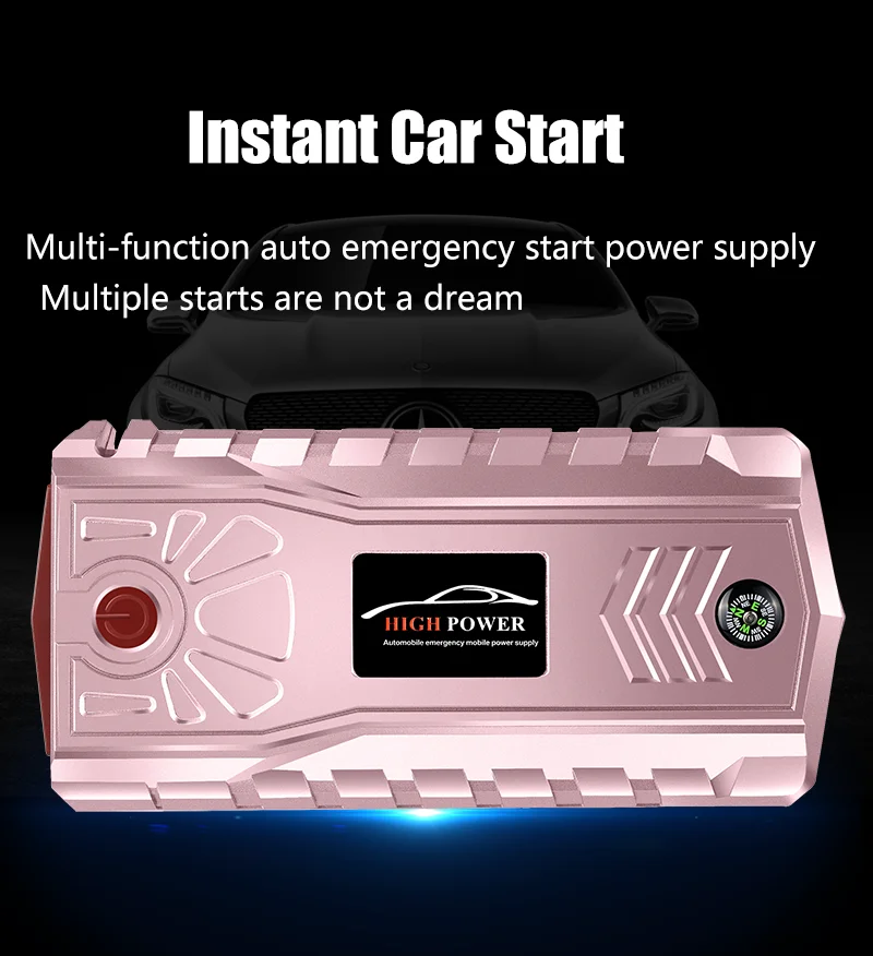 Высокомощный пусковой усилитель устройства 21000mAh 800A 12V портативный автомобильный пусковой стартер power Bank автомобильный стартер для автомобильного зарядного устройства