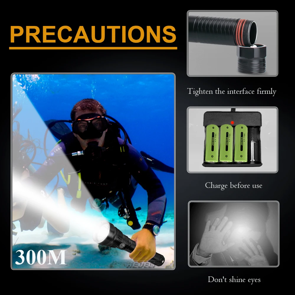 

New xhp90 dive super powerful led flashlight underwater lamp waterproof diving lantern xhp70 scuba flashlights torch 18650 26650