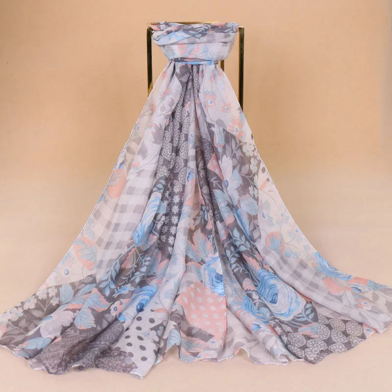 Women Voile Cotton Silk Scarves Female Muslim Hijab Scarf Fashion Lady Girls Popular Islam Headhand Wrap Shawl Lic | Аксессуары для
