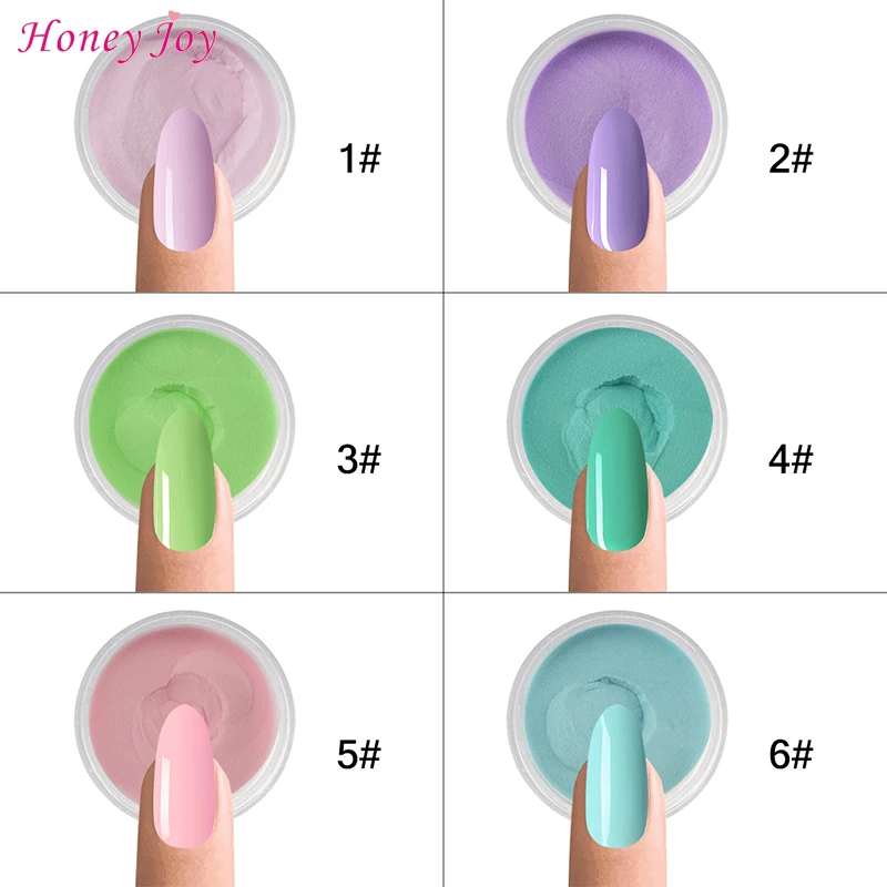 6 коробок/набор тонкая чистота теплые цвета для лета повседневный макияж Dip пудра