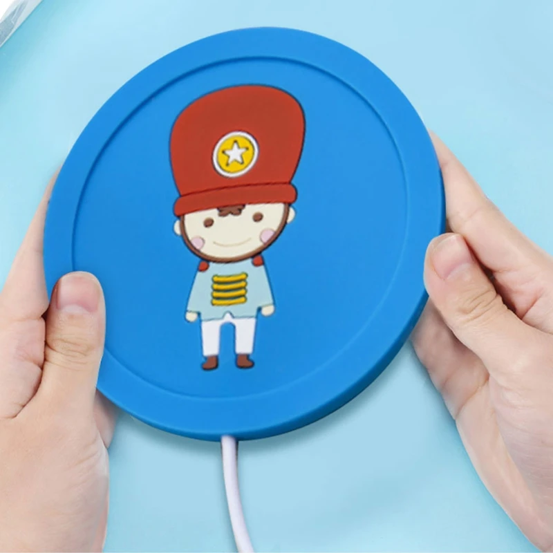 95AB мультяшный подогреватель для кофе с USB подставка чашки форма удаления пузырей