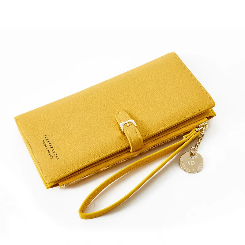 

Wristband Women Long Wallet Many Departments Female Wallets Clutch Lady Purse Zipper Phone Pocket Card Holder Ladies Carteras