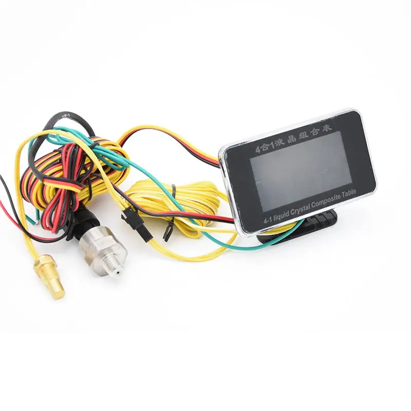 Автомобильный цифровой манометр Универсальный 4 в 1 вольтметр с ЖК дисплеем