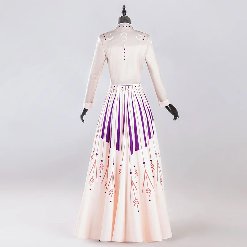 Женский костюм принцессы Анны длинные платья Снежной королевы костюмы на