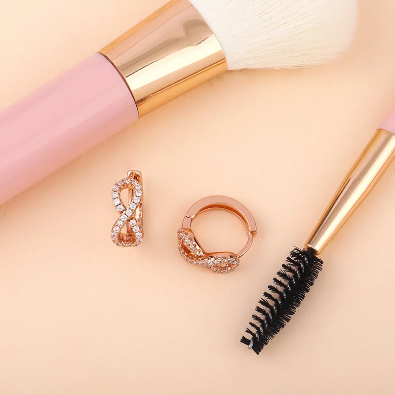 Женские серьги в виде цветка OCESRIO необычные серьги-подвески из золота 585 пробы с