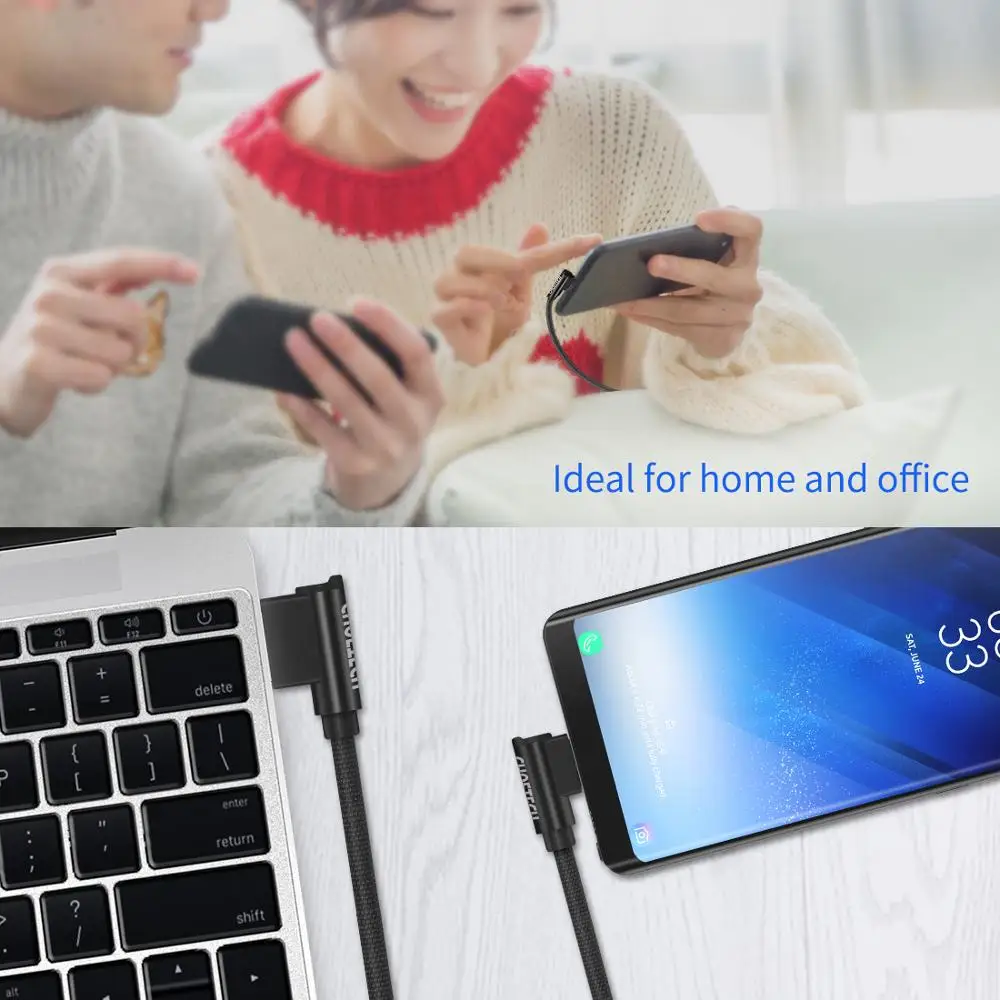 

CHOETECH Usb C Cable USB Type C Phone Data Cable Usb-C For Samsung Xiaomi Charging Cable For Huawei iPhone XS Max X 8