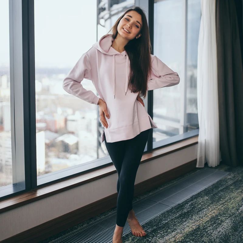 (Код обрыва) Li Ning женские трендовые толстовки 66% хлопок 34% полиэфирная молния