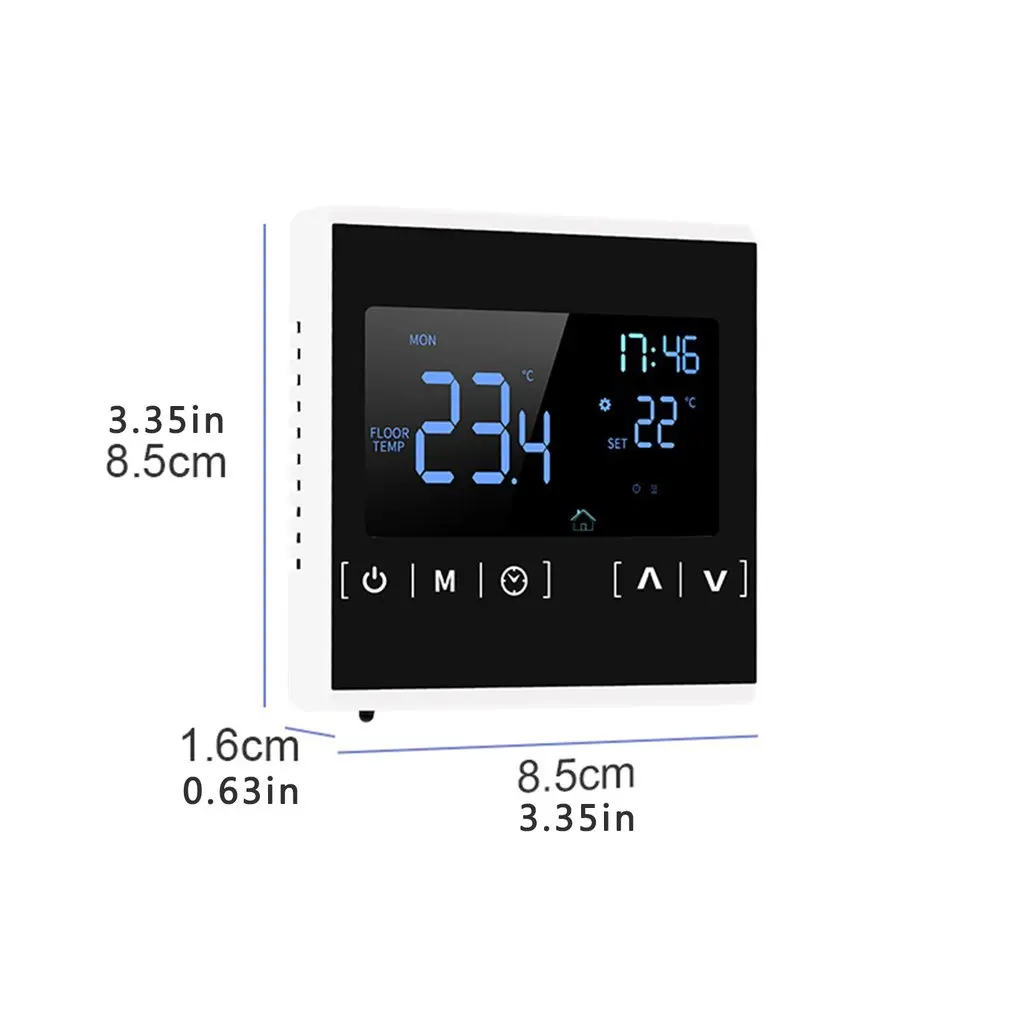 

Floor Heating Thermostat Lcd Touch Screen Control Electric Touch Screen Intelligent Temperature Controller